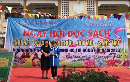 Thư viện tỉnh Quảng Bình phối hợp với Trường THCS Đức Ninh tổ chức ngày hội đọc sách