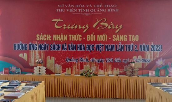 Thư viện tỉnh Quảng Bình tổ chức các hoạt động chào mừng Ngày sách và Văn hóa đọc Việt Nam lần thứ 2 năm 2023.